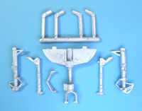 Grumman F9F Panther - Landing Gear (designed to be used with Trumpeter kits) - Image 1