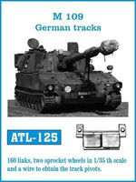 SPH M109A2 Howitzer - German tracks (for AFV Club, Italeri, Kinetic Model, Revell and Tamiya kits)