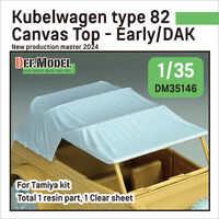 Kubelwagen Type 82 Canvas Top-Early/DAK (For Tamiya Kit) - Image 1
