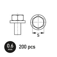 Hexagonal Bolt with Washer 0.6 mm - Image 1