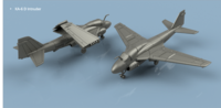 Grumann KA-6 D Intruder unfolded wings (5 planes) - Image 1
