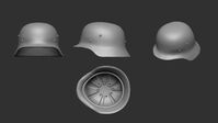 German Helmet M35/40 (Stahlhelm) (Detail) - Image 1