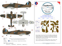 SEAC Hawker Hurricane Mk.IIc - Pattern A Camouflage pattern paint masks (for Trumpeter kits) - Image 1