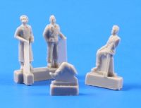 German tank crew 1944 (3 standing figures)1/72