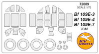 Bf-109E-3 / E-4 / E-7 (ICM) + wheels masks - Image 1