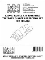 Savoia S.79 Sparviero vacuform canopy correction set for Italeri