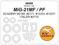 MiG-21MF / PF (ACADEMY #2166, #2171, #12224, #12311 / ITALERI #2715) + masks for wheels - Image 1