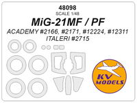 MiG-21MF / PF (ACADEMY #2166, #2171, #12224, #12311 / ITALERI #2715) + masks for wheels