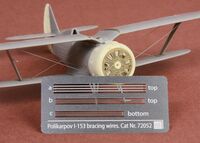 Polikarpov I-153 Chaika rigging wire set