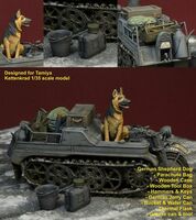 Luftwaffe Kettenkrad Accessories with Dog - Image 1