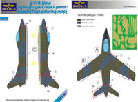 G.91R Gina Luftwaffe/Greek/USAF Service Camouflage Painting Mask (For Italeri, Heller, Occidental) - Image 1