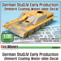 WWII STUG IV Early Zimmerit Decal set (Academy new) - Image 1