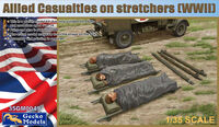 Allied Casualties On Stretchers (WWII) - Image 1