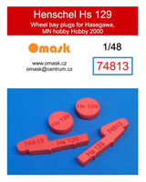 Henschel Hs 129 Wheel Bay Plugs (for Hasegawa / MN Hobby / Hobby 2000 / Revell kits) - Image 1