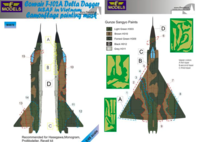 Convair F-102A Delta Dagger USAF in Vietnam Camo Painting Mask - Image 1