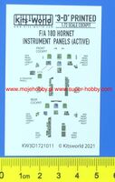 F/A-18 D Hornet (screens on) 3D Full colour Instrument Panels (for Academy, Airfix, Hasegawa, Hobby Boss, Italeri and Kinetic Model kits)