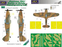 Hurricane Mk.I Battle Of Britain Camouflage Painting Mask B-Scheme (For Trumpeter) - Image 1