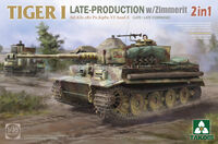 Tiger I Late-Production With Zimmerit Sd.Kfz.181 Pz.Kpfw.VI Ausf.E (Late / Late Command) 2 In 1