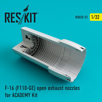 F-16 (F110-GE) open exhaust nozzles for ACADEMY Kit - Image 1