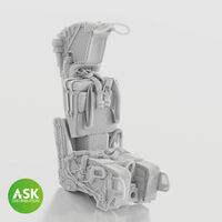 Grumman F-14 A/B (late version) - GRU-7 A Ejection Seat with Seat Belts 3D-Printed (forGreat Wall Hobby Kits / 2 pcs) - Image 1