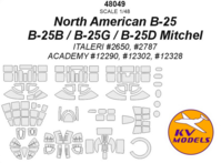 North American B-25, B-25B, B-25G, B-25D Mitchel