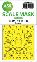 Mil Mi-8 MT - one-sided express fit mask (for Trumpeter kits) - Image 1