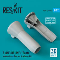 F-86F (RF-86F) "Sabre" Exhaust Nozzles For Academy Kit - Image 1